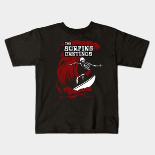 Cretino Riding Waves Kids T-Shirt